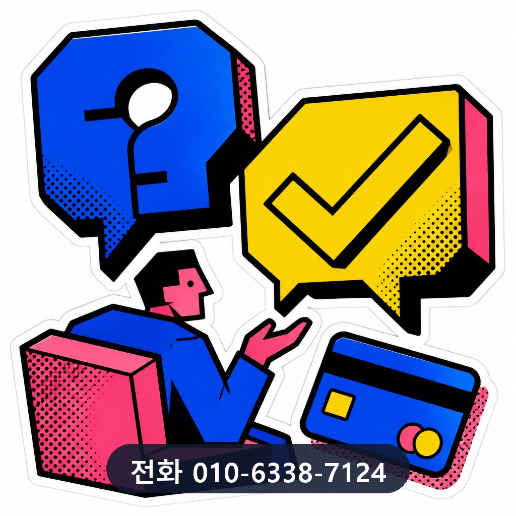 신용카드 현금화 자주 묻는 질문 이미지 · 문의 010-6338-7124